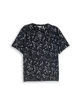 Blouse printed shortsleeves female