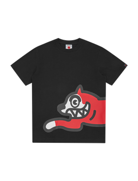 Jumbo Running Dog T-Shirt - Black
