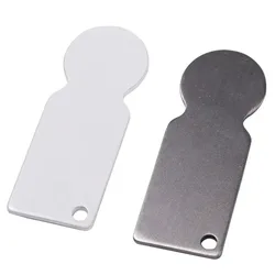 Pcs Sublimation Blanks Keychain Stainless Steel Blank Shopping Cart Coin Keychain Metal Shopping Token Ring For Backpack Purse