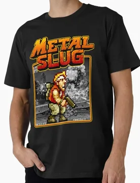 Pixel Shooting Game Metal Slug Heavy Machine Gun Arcade Gift T shirt Full Army Shooting War Game Graphic clothes All size Tops - Aliexpress - FashionsVida