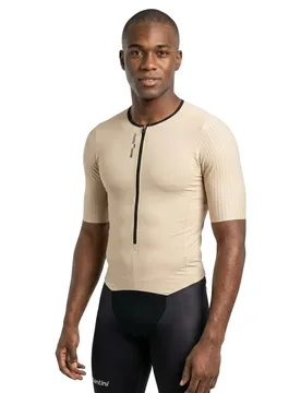 Viper Short Sleeve Trisuit Cappuccino L Men - Santini - FashionsVida