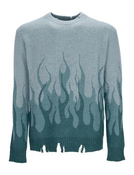 Maglione Uomo Double Flames L/s Jumper Balsam Green