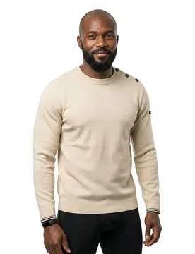 Maglione Loranron Ecru / White XL - TBS - FashionsVida