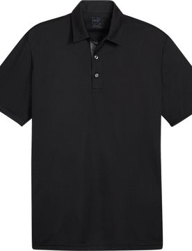 Puma Polo Pure Solid, schwarz l
