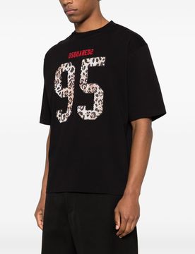 T-shirt nero uomo numero 95