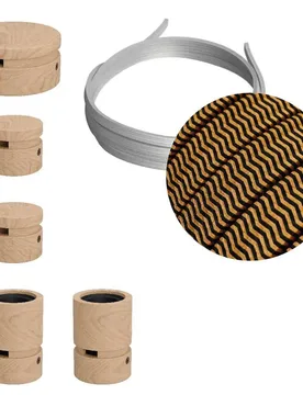 Cables Kit D´éclairage Wiggle Filé System Cz22 5 M 5 Unités Brown / Black One Size - Creative - FashionsVida