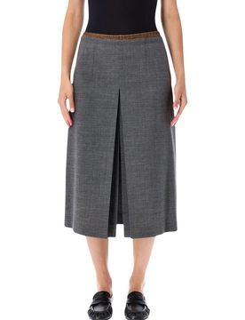 Prada Wool-Viscose Mini Skirt