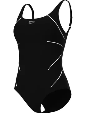 Jewel ONE Piece Low C CUP R Damen Badeanzug, schwarz 38