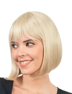 Blonde Luxus Bob-Perücke für Damen - Hitzebeständig - female - CHAKS - FashionsVida
