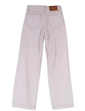 Ecru 'Le Italien' White Denim Jeans - Frame - FashionsVida