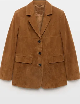Blazer de mujer de piel ante - Easy Wear - FashionsVida