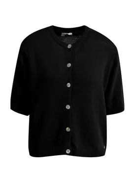 CARDIGAN KNIT SHORT SLEEVES female - S/M - FashionsVida