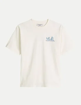 Marc O' Polo T-Shirt mit Rückenprint Weiß M - Marc O'Polo - FashionsVida