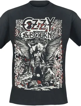 T-Shirt - Angel Goth - S bis 5XL - für Männer - Größe 4XL - schwarz - Lizenziertes Merchandise! - Männer - male - Ozzy Osbourne - FashionsVida