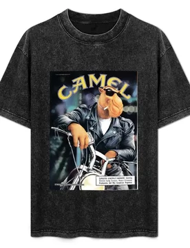 Joe Camel Motorcycle T-Shirt Worker Basic Short Sleeve Tee - Aliexpress - FashionsVida