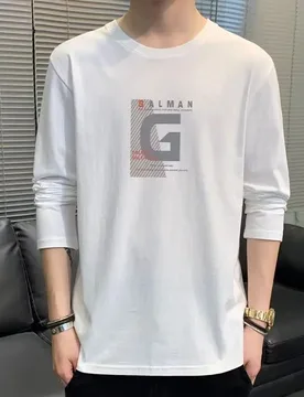 Spring and Autumn Men's 2024 New Splicing Pullovers O-Neck Printed Letter Fashion Loose and Versatile Casual Long Sleeve Top - Aliexpress - FashionsVida