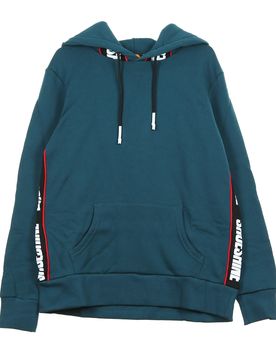 Felpa Cappuccio Uomo Band Inserts Hoodie Deep Green