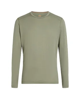 Camiseta funcional de hombre Merino 200 Oasis LS oliva M - Icebreaker - FashionsVida