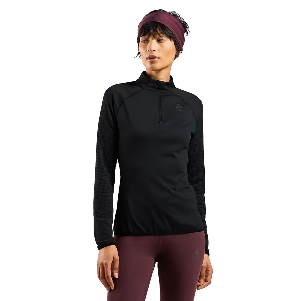 Zeroweight Warm Half Zip Sweatshirt Black M Women - Odlo - FashionsVida