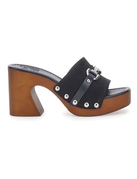 Zoccoli Neri in Vera Pelle Made in Italy Pittarello 25495/M 36