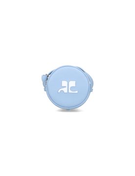 Courrèges Logo Leather Mini Crossbody Bag