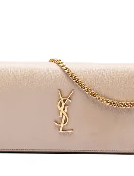 Grain De Poudre Monogram Kate Wallet On Chain - Saint Laurent - FashionsVida