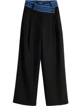 Pantalón de mujer tailor combinado - Desigual - FashionsVida