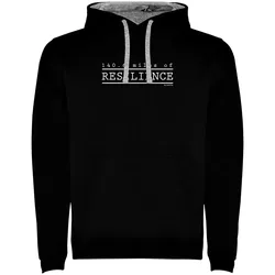 Felpa Con Cappuccio Resilience Two-colour Black / Grey M