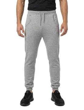 Pantalon De Survêtement Heavy Deep Crotch Heather Grey M - Build Your Brand - FashionsVida