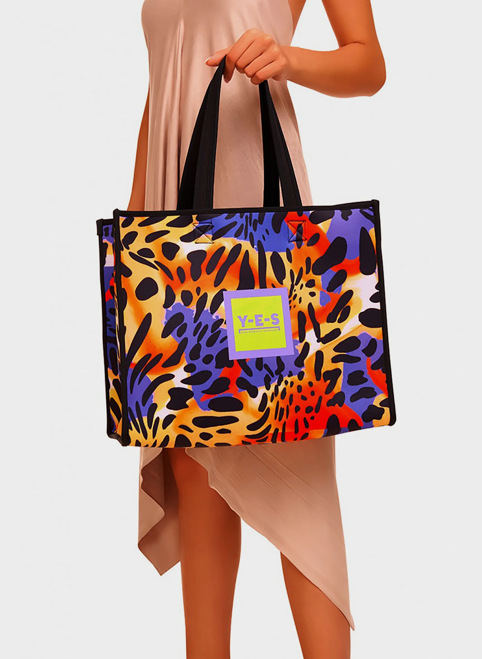 BORSA SHOPPER ANIMALIER UNISEX UNI - Y-E-S - FashionsVida