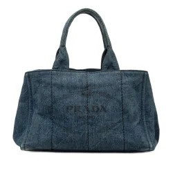 Denim Canapa Logo Satchel