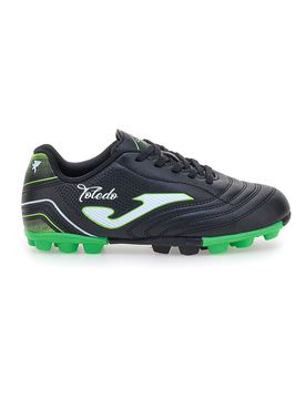 Scarpe da calcio nere e verdi Toledo JR 2501 33