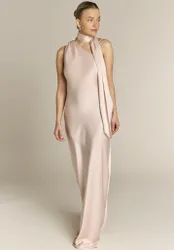 Raye One Shoulder Dress in Champagne - 8