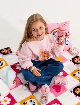 Coperta per bambini Gabby's Dollhouse - bianco