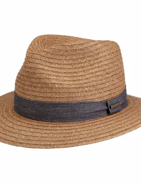 Toyo Traveller Straw Hat by - light brown - Female - Size: L (58-59 cm) - Stetson - FashionsVida