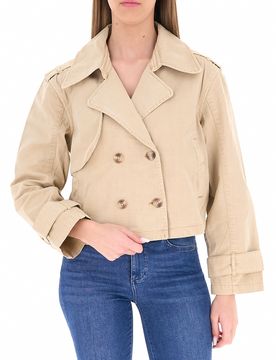 Trench doppiopetto BEIGE S