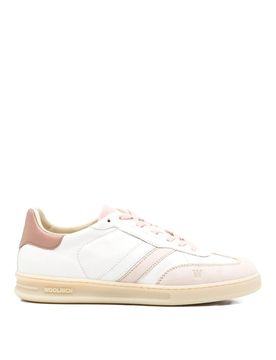 Sneakers in pelle con doppia U