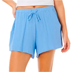 Premium surf pantalón corto deporte mujer Azul (S)