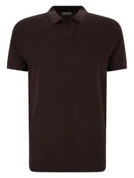 XL POLO OPEN COLLAR SS D BROWN male