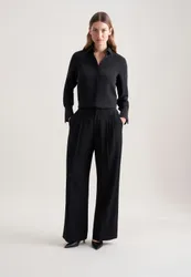 Bundfaltenhose Schwarz 36