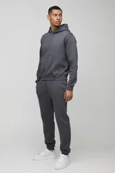 Herren Boxy Kapuzen-Trainingsanzug Charcoal Größe XL