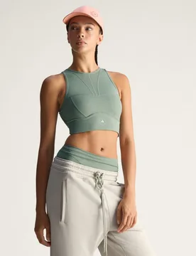 Crop top by Stella McCartney Training XS Stone Green - Adidas - FashionsVida
