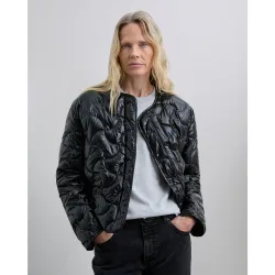 Chaqueta acolchada de mujer con cierre frontal con cremallera