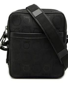 Gancini Canvas Crossbody - Ferragamo - FashionsVida