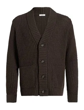 Strickjacke Herren Dunkelbraun L,M,S,XL Herren - Paolo Pecora - FashionsVida