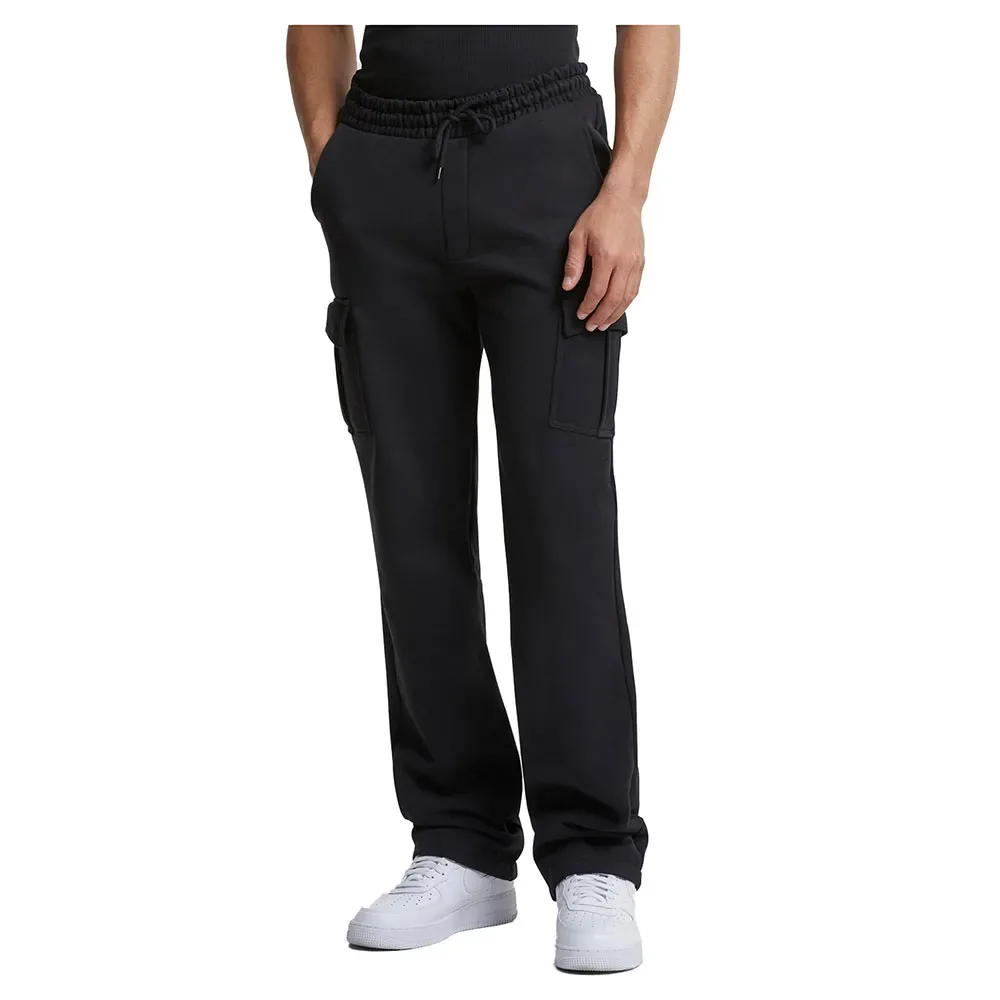 Pantaloni Sportivi Heavy Straight Leg Cargo Black S - Urban classics - FashionsVida