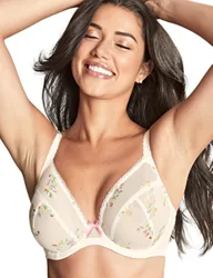 Womens Meadow Plunge Bra - Ivory Polyamide - Size 32dd