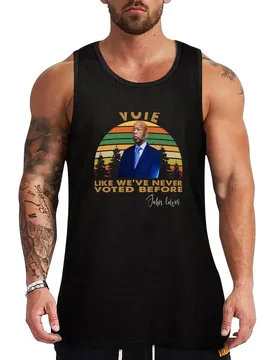 Vote John Lewis Quote Like Never Voted Before John Lewis Tank Top Everyday Casual Tank Top Lightweight Loose Shirt - Aliexpress - FashionsVida