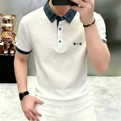 Summer New Style Men's Luxury Fashion Casual Short-Sleeved T-Shirt POLO Shirt