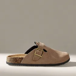 Sandalias de plataforma de moda para mujer con punta redonda y hebilla cuadrada